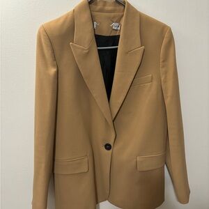 Zara Camel Blazer with Black Lining